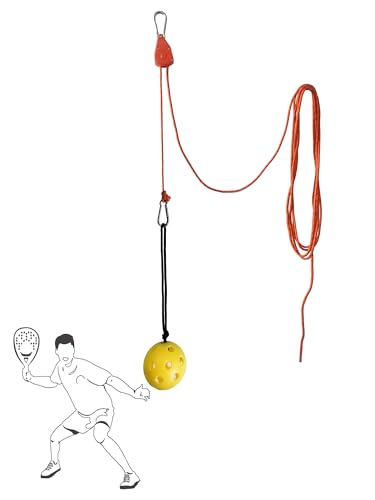 Swing Trainer with Pulley-Height Adjustable with 13ft Rope Practice Aid,Improve Batting & Develop Muscle Memory|Training Tools for Tennisball,Pickleball,Baseball&Softball,Indoor/Outdoor Use - color: Pickleball