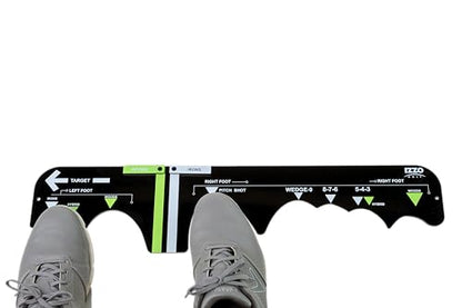 Izzo Golf Sure Stance Golf Swing Training Aid -Ball Position Trainer - style: Right Handed