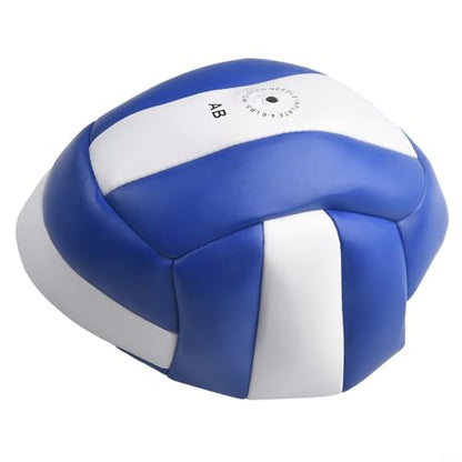 Official Size 5 Volleyball for Indoor and Outdoor Play, Soft PVC, Machine Stitched for Beach Games and Training(B)