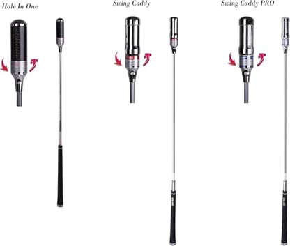 Swing Caddy PRO: Golf Swing Trainer Patented for Distance, Rhythm, Tempo, Accuracy & Warmup