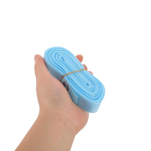 1 Set Blue Volleyball Boundary Lines with Anchors - Beach Volleyball Court Line Marker - High Visibility Webbing Setting Up Outdoor Sand Courts for Training