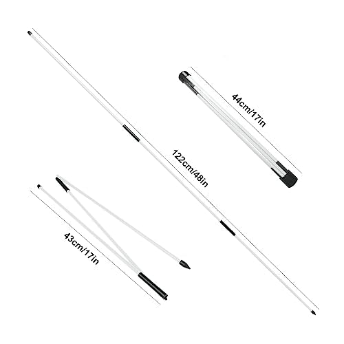 Eshan Golf Alignment Sticks 2 Pack Swing Training Aid Equipment Collapsible Trainer Practice Rods Posture Corrector in Handy Storage Tube Case for Men Women Golfer Swinging