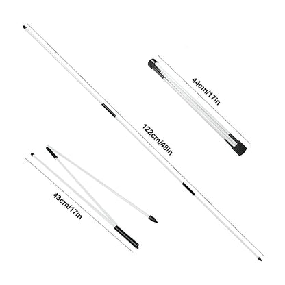 Eshan Golf Alignment Sticks 2 Pack Swing Training Aid Equipment Collapsible Trainer Practice Rods Posture Corrector in Handy Storage Tube Case for Men Women Golfer Swinging