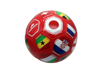 World Flag Soccer Skills Training Ball, Size 2, Red