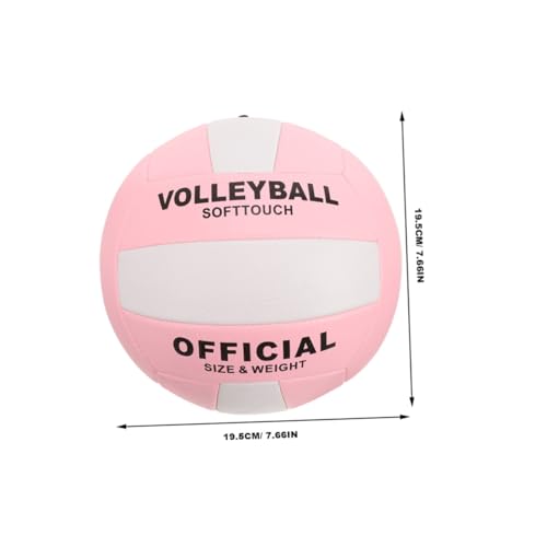 Abaodam 2pcs Soft Indoor Volleyballs Training Balls Comfortable Design 5# Size Standard Pu Material for Entrance Exam Practice and Sports Training