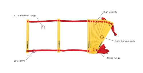 Kwik Goal Agility Ladder, 20-Feet L x 20-Feet W