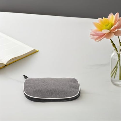 OUNONA Table Tennis Paddle Bag Portable Paddle Case Gray Protective Racket Cover Storage Holder for Ping Pong Rackets Sports Use