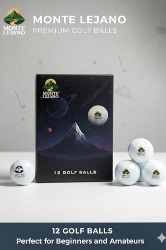 12 Premium Golf Balls – Long Distance, Straight Flight & Soft Feel – Durable Practice Balls for Beginners & Amateur Golfers