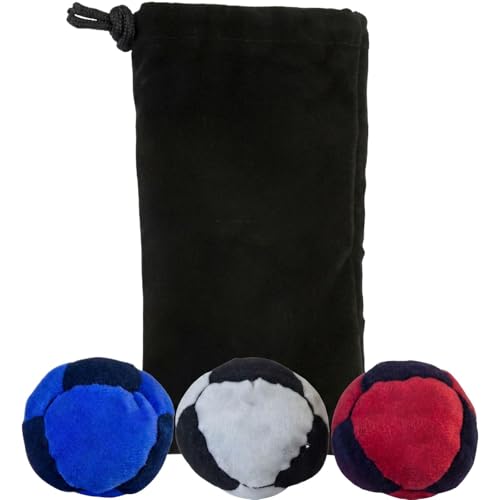 Footbag Hacky for Adults 6cm / 2.37" Plush Soft Soccer Balls - Safe Indoor & Outdoor Play - Super Quiet Stuffed Kickball for Home & Garden (No Hard Plastic) - color: #A02