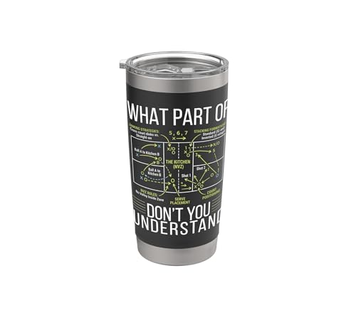 Pickleball Strategy Diagram Funny Sports Stainless Steel Insulated Tumbler