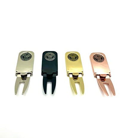 Multi-Use Magnetic Golf Club Holder, Golf Divot & Marker Tool - color: Sliver