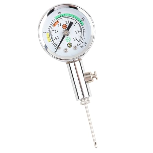 RiToEasysports Ball Pressure Gauge, Portable Pump Pressure Gauge for for Netball Football Soccer Basketball Volleyball Ball Pressure Gauge Ball Pressure Gauge