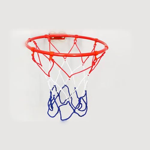 2 Pcs Mini Basketball Nets Small Basketball Hoop Net Replacement 8 Loops Nylon Basketball Net for Kids Activity Supplies White