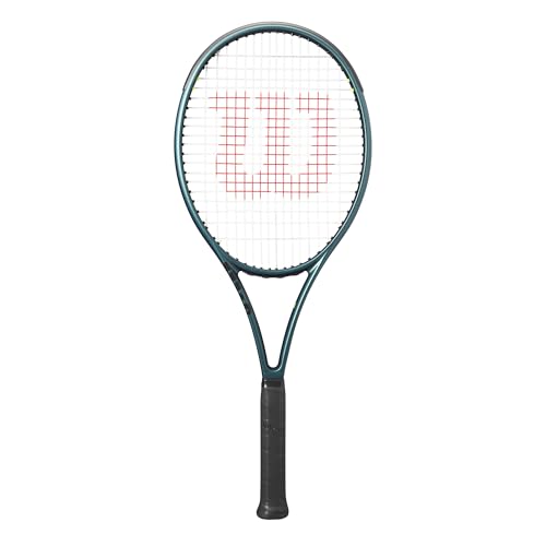 Wilson Blade 100UL V9 Strung Performance Tennis Rackets - Strung with Sensation 16 Natural at Mid Range Tension