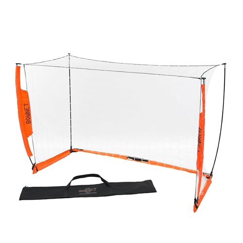 Bownet Portable Soccer Goal – Folding Pop Up Soccer Goal Net for Backyard Training & Practice, Durable Steel Frame, Easy Setup, Carry Bag Included - size: 4 x 6 ft