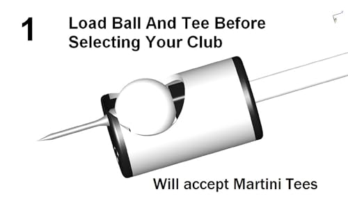 Tee Pal Golf Ball Teeing Device for Seniors with Bending Issues White