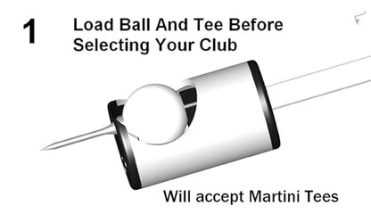 Tee Pal Golf Ball Teeing Device for Seniors with Bending Issues White