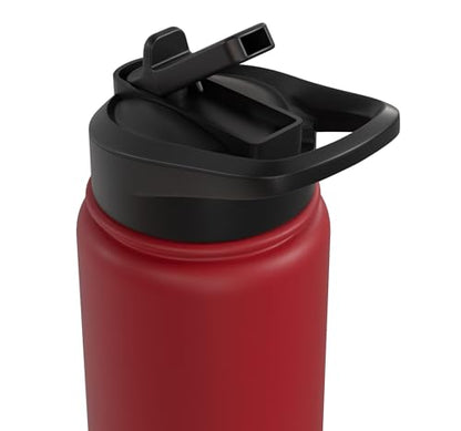 Third-Shot Drop Ironic Pickleball Hobby Player Stainless Steel Insulated Water Bottle - color: Red