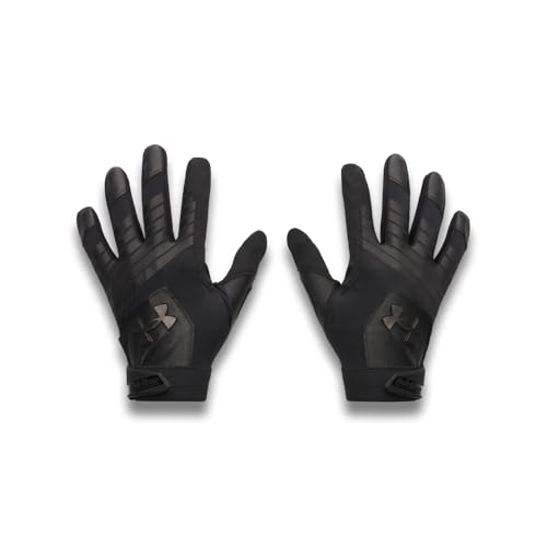 Under Armour Clean Up Baseball Gloves - color: (001) Black / Black / Metallic Black, size: Medium