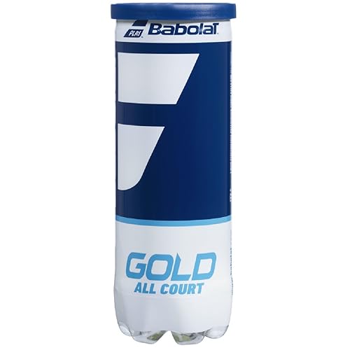 Babolat Gold All Court Tennis Balls, 24 Cans | 72 Balls (3 Balls/Can)