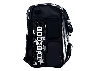 Boombah Mini Superpack Youth Bat Pack: USA Stars & Stripes Black Ops Black & White, Baseball & Softball Bag with 2 Bat Sleeves and Shoe Compartment