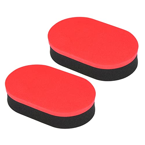 PATIKIL Table Tennis Rubber Cleaner, 2 Pack Ping Pong Cleaning Sponge Paddle Cleaner Racket Care Soft, Red Black