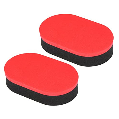PATIKIL Table Tennis Rubber Cleaner, 2 Pack Ping Pong Cleaning Sponge Paddle Cleaner Racket Care Soft, Red Black
