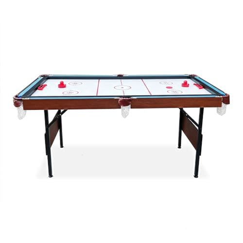 RACK Crux 55-inch Folding Billiard/Pool Table – Portable, Space-Saving Foldable Design - style: Blue 3-in-1 Multi Game