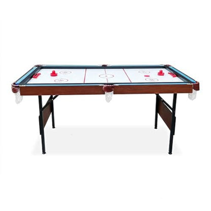 RACK Crux 55-inch Folding Billiard/Pool Table – Portable, Space-Saving Foldable Design - style: Blue 3-in-1 Multi Game