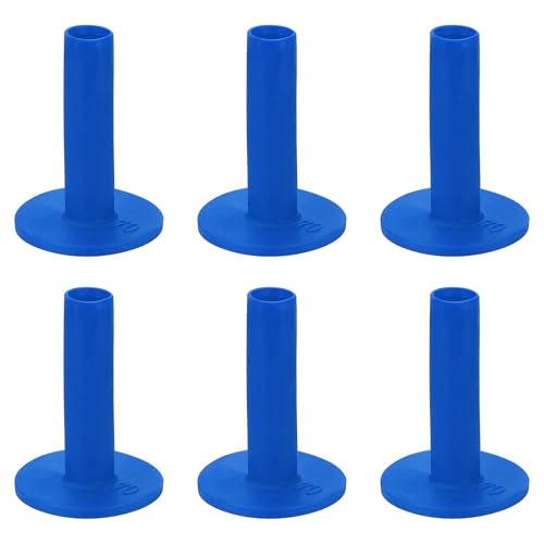 Rubber Golf Practice Tee, Rubber Driving Tee-Fitting for (Indoor/Outdoor/Golf Hitting Mats/Courses/Backyards/Lawns) - color: Blue, size: 2.8 Inch