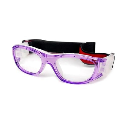 Dribbling Goggles Basketball 3PCS Impact Resistance Outdoor Sports Glasses - Eye Protect Explosion-proof Eyewear - color: Purple