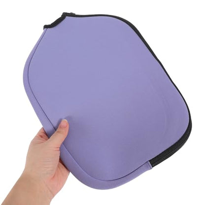 Table Tennis Paddle Case Pickleball Paddle Protective Cover Purple Neoprene Anti-scratch Portable Storage Bag for Sports and Game Room