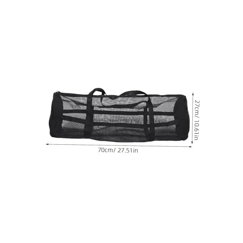 Toyvian Oversized Mesh Sports Bag for Basketball and Soccer Sturdy PVC Athletic Backpack with Adjustable Straps for Gym Yoga and Fitness Gear