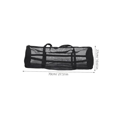 Toyvian Oversized Mesh Sports Bag for Basketball and Soccer Sturdy PVC Athletic Backpack with Adjustable Straps for Gym Yoga and Fitness Gear