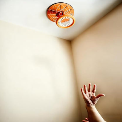 Ceiling Basketball Hoop，Hanging Indoor Basketball Hoop with Ball