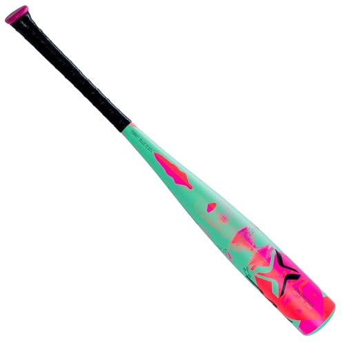 Axe | WARP | 1-Piece Composite | USA Tee Ball Baseball Bat | Drop -13 | 2-5/8" Barrel | Green/Pink