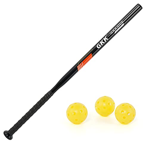 GKK Baseball Softball Bat Series Baseball Hitting Swing Trainer Aluminium Fungo Bat Batting Practice Bat for Youth Adult Kids Baseball Training Equipment - color: Baseball bats 30in/12oz black