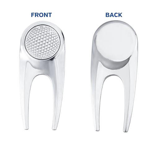 Golf Divot Repair Tool with Magnetic Golf Ball Marker (2 Pack) - Sleek Ergonomic Design, Durable and Long Lasting, Golf Accesories for Men and Women