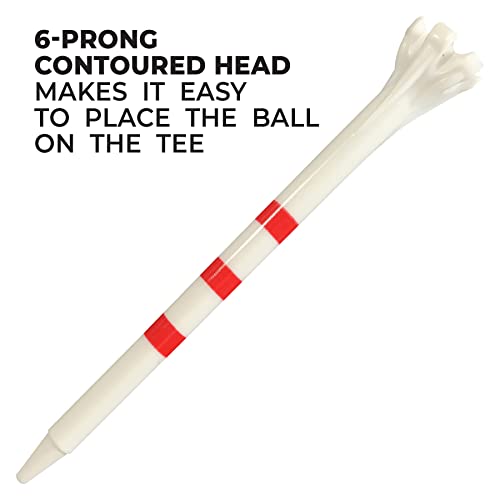 Champ Zarma FLYtee My Hite 3-1/4" 25 count - color: White/Mixed Colors Stripes