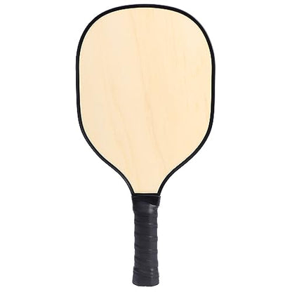 Lightweight Rackets Wood Paddle with Ergonomic Cushion Grip Racket Easy to Use Rackets with Ergonomic Cushion Grip