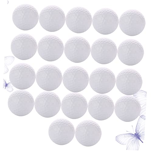 Toyvian Indoor Golf Practice Balls 22pcs Hollow Non-Porous Training Balls for Boys and Girls Adults Double Layer for Indoor Play and Skill Development