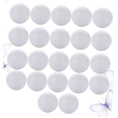Toyvian Indoor Golf Practice Balls 22pcs Hollow Non-Porous Training Balls for Boys and Girls Adults Double Layer for Indoor Play and Skill Development