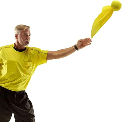 Yellow Penalty Flag Football Flags Sports Tossing Flags Set for Party Football Belts Teams Sports Set, Referee Flags, Yellow Accessories, Pop Flag