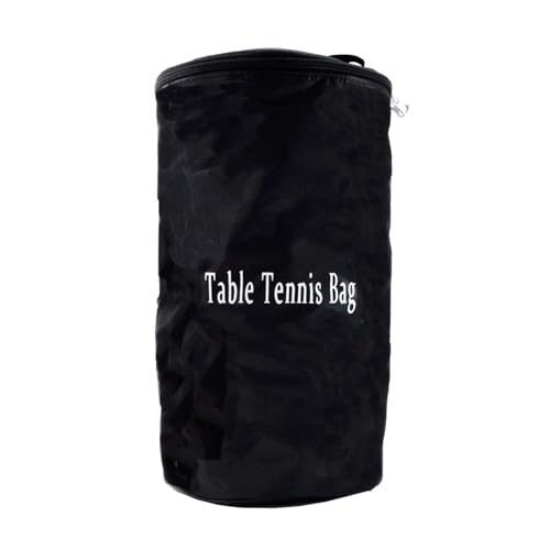 Portable Table Tennis Ball Carrying Holder Pouches, Bag, Large Capacity Pingpong Storage Bag Organizer - color: black