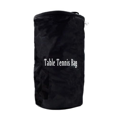 Portable Table Tennis Ball Carrying Holder Pouches, Bag, Large Capacity Pingpong Storage Bag Organizer - color: black