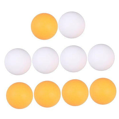 BESPORTBLE 10pcs Table Tennis for Outdoor and Home Sports Includes Yellow and White for Beginners and Pong Games