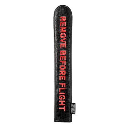 Golf Head Cover with RBF Design for Golf Club - size: for Golf Alignment Stick, style: Black