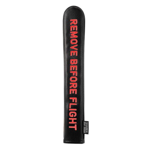 Golf Head Cover with RBF Design for Golf Club - size: for Golf Alignment Stick, style: Black