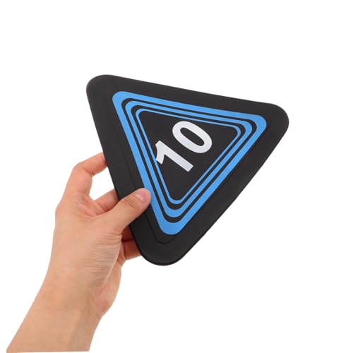 10pcs Non-Slip Sports Dots and Football Training Markers, Flat Triangular Numbered Spot Markers for Soccer and Basketball Agility Drills, Sturdy Floor Cones for Indoor Outdoor