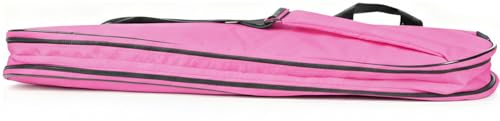 Tennis Bag Lightweight and Padded Tennis Rackets Cover with Adjustable Shoulder Strap - color: Light Pink, size: 28"x11.5"
